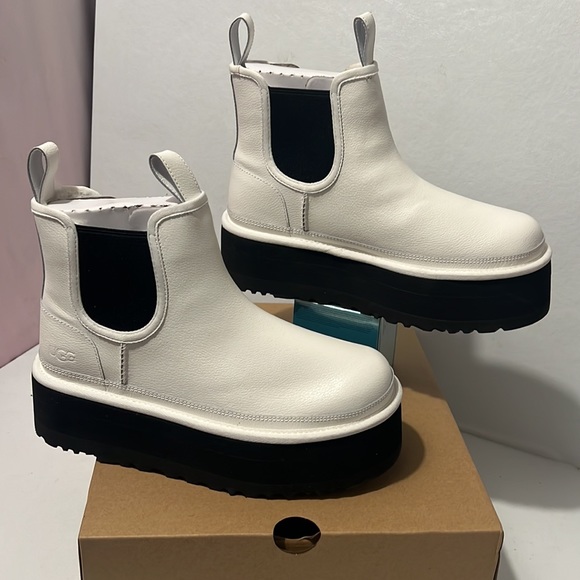 UGG | Shoes | Ugg Neumel Platform Chelsea Boot White Casual